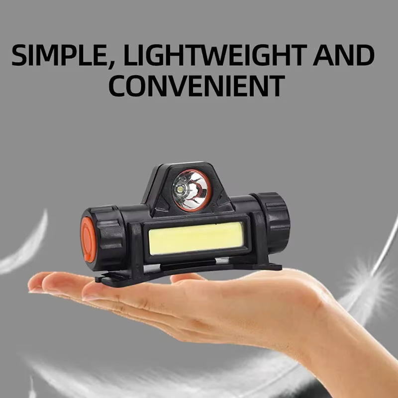Lampe frontale LED COB Rechargeable USB