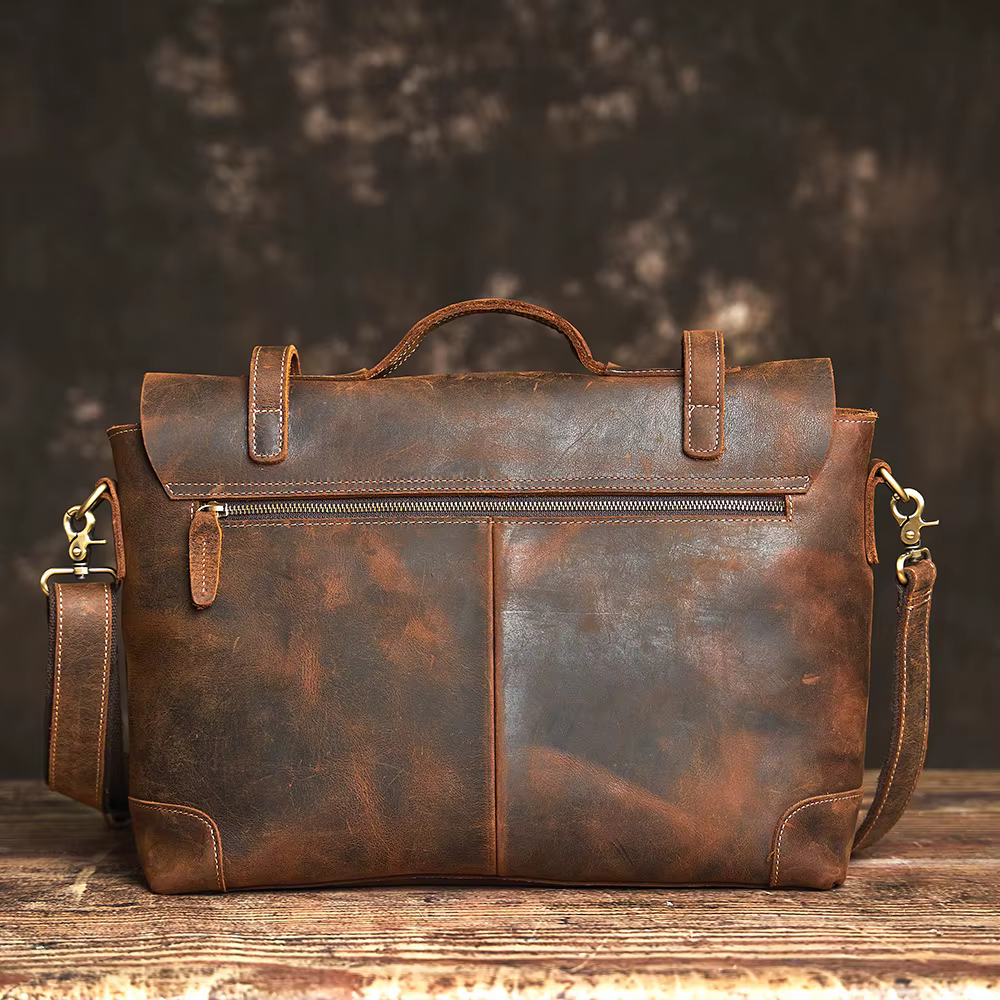 Sac à Main Vintage en Cuir group pour Homme