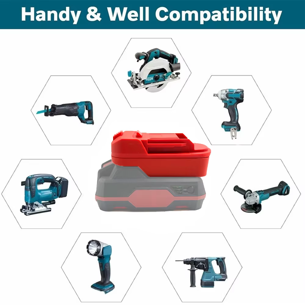 Adaptateur convertisseur pour batterie au lithium Lidl Parkside X20V Team vers outils électriques Makita 18V Li-Ion (sans batterie/outils)