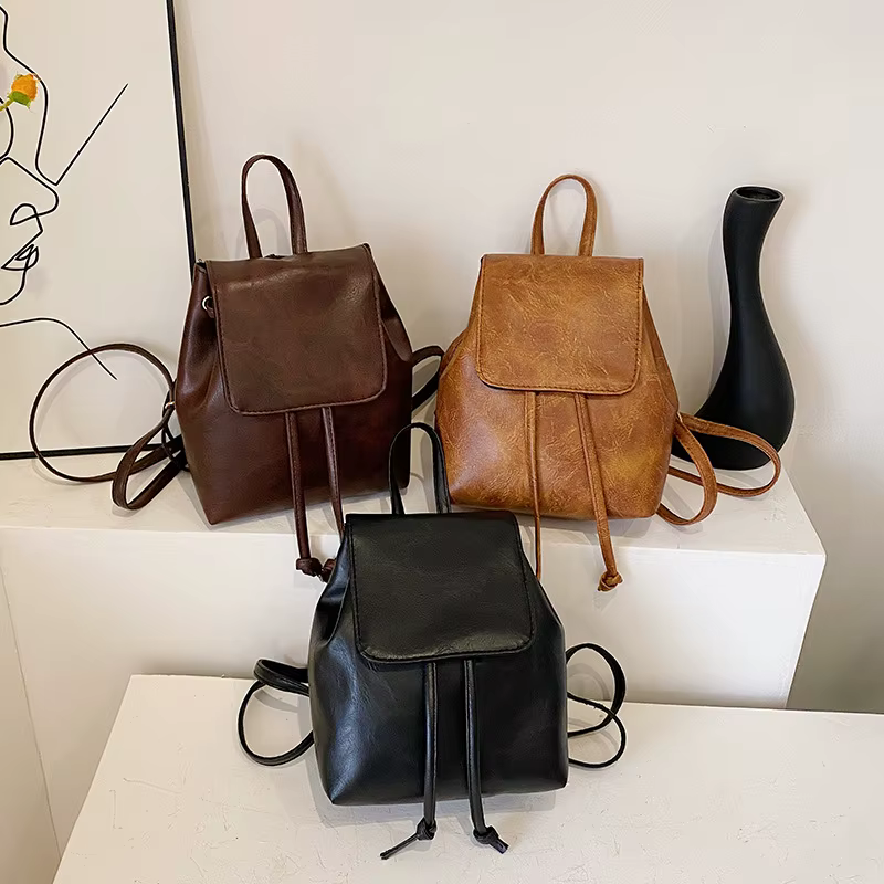 Sac à dos pour femmes mode rétro marron femmes sacs à bandoulière sacs à dos mignons retour à l'école sacs sacs De créateurs Mochilas De Hombre