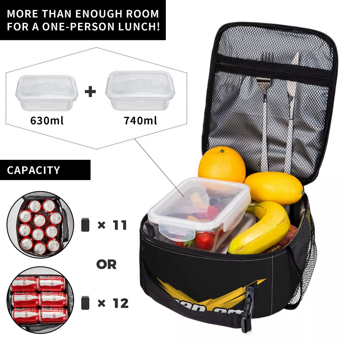 Can Am sac à déjeuner isolé pour femmes Portable BRP moto refroidisseur thermique déjeuner fourre-tout bureau travail école