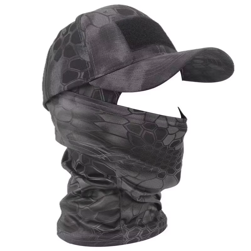 Casquette de baseball tactique camouflage, pour la pêche en plein air, la randonnée, la chasse, les sports, protection solaire, respirante, camouflage, cagoule, demi-masque de ski