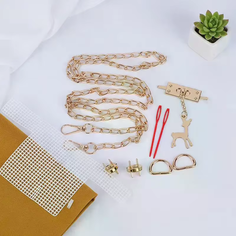 Kit de Matériaux pour Sacs au Crochet et Tricot Faits Main DIY – Cadre en Plastique à Mailles Croisées pour la Confection de Sacs DIY, Accessoire Auxiliaire de Tissage pour Sacs