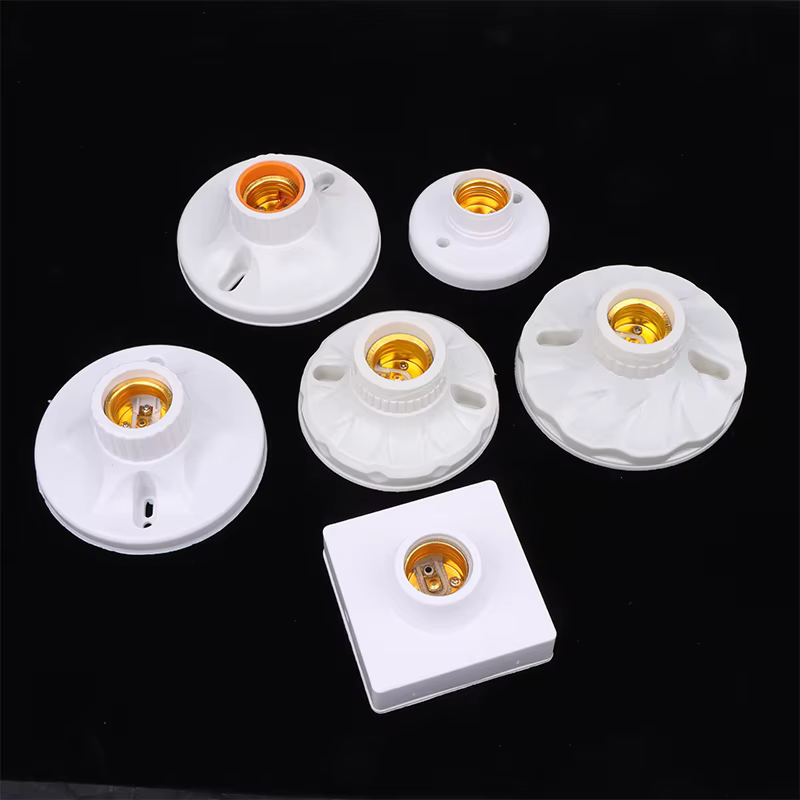 Support de lampe E27 innovant et pratique, support d'ampoule résistant aux hautes températures, douille d'ampoule en céramique, Base de lampe