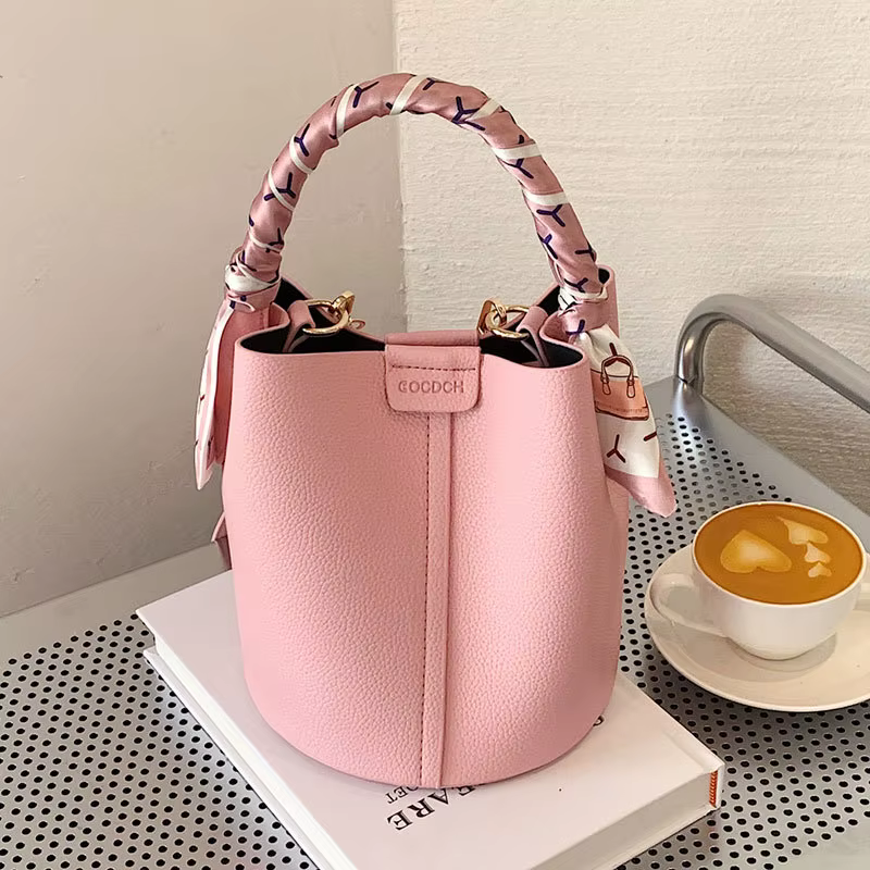 Sac seau tendance pour femme, style automne 2025, sac à main, sac bandoulière, sac à porter sur l'épaule, en PU, petite taille