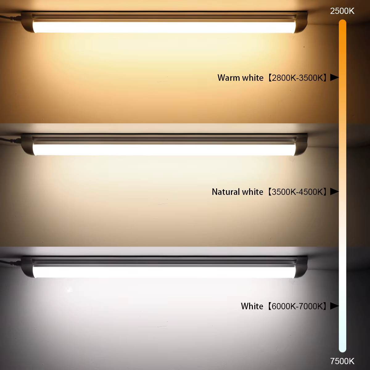T8 LED Tube lampe 220V 50CM barre lumineuse LED pour maison armoire Garage entrepôt éclairage lampe de nuit avec prise d'alimentation ue