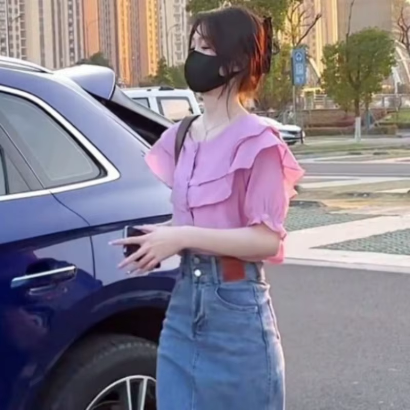 Femme élégante jupe en jean Chic et élégant jupes en jean pour les femmes offre Promotion chaud Premium Streetwear 2025 tendance décontracté pas cher
