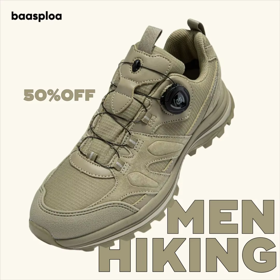 Baasploa – chaussures de randonnée en cuir pour hommes