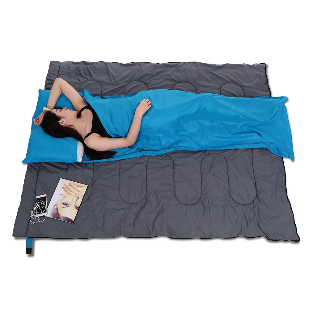 TOMSHOO 70*210CM sac de couchage Portable voyage en plein air Camping randonnée Polyester Pongee sac