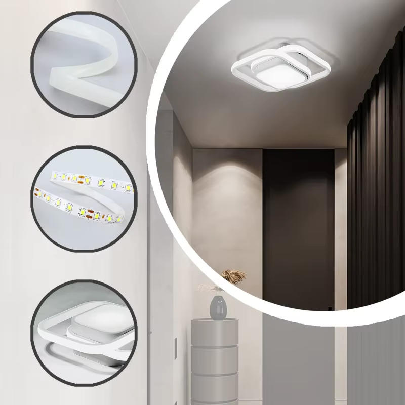Plafonnier LED moderne pour salon, chambre à coucher, vestiaire, couloir, escalier, éclairage d'intérieur, luminaire décoratif pour la maison