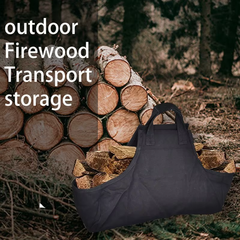 Sac de transport portable pour bois de chauffage