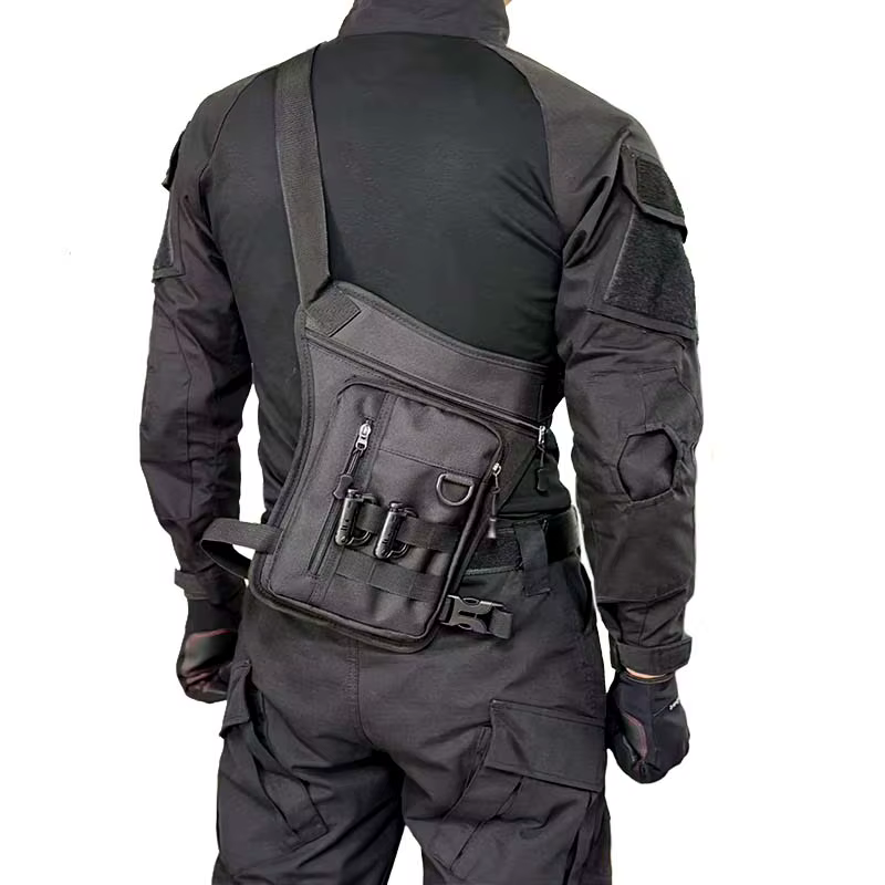 Sac de taille et de jambe d'extérieur pour hommes, sac à bandoulière décontracté, sac de sport, sac de randonnée multifonctionnel