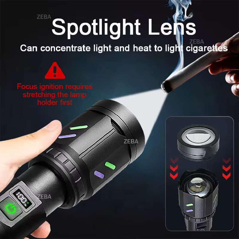 1000000 LM – lampe de poche Ultra-haute et puissante