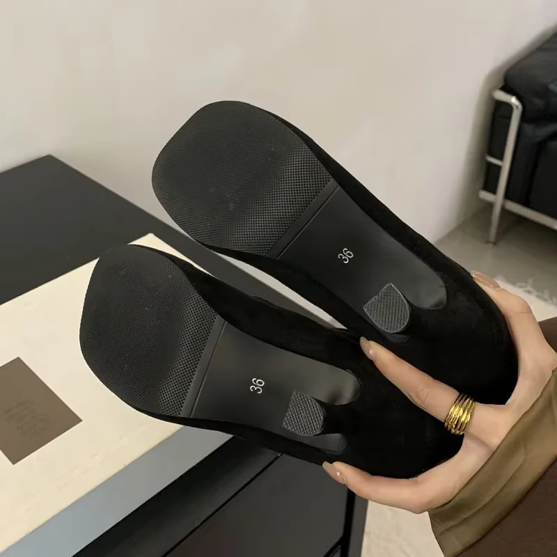 Femmes bottines haute qualité bout rond concis talons fins chaussures automne hiver Chelsea court Botas Mujer