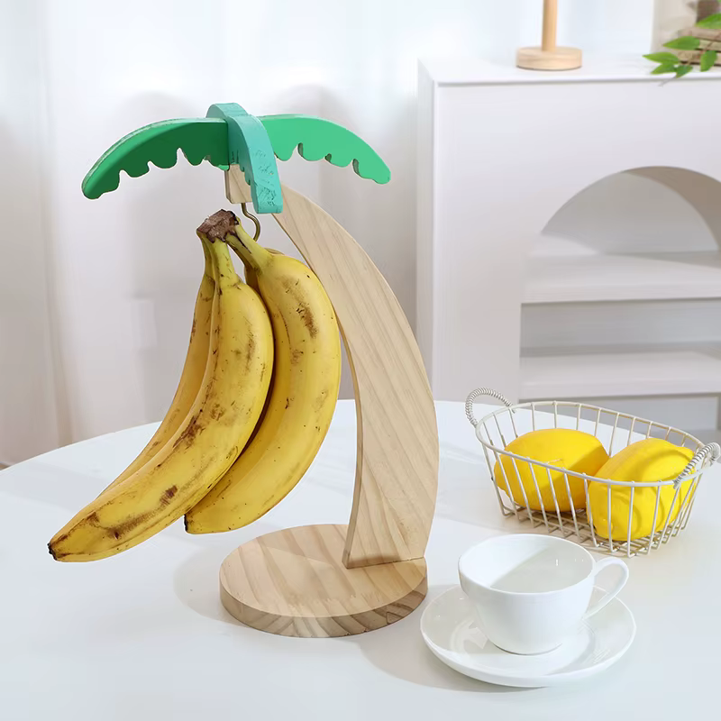 Support de banane en bois suspendu