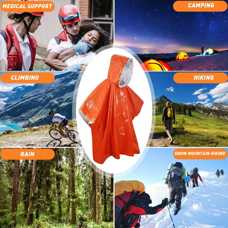 Poncho de survie d'urgence LIFE