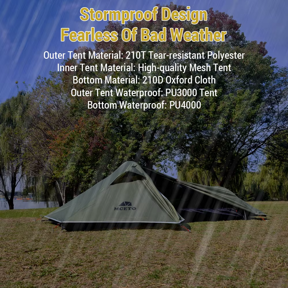 Tente de camping ultralégère résistante aux intempéries