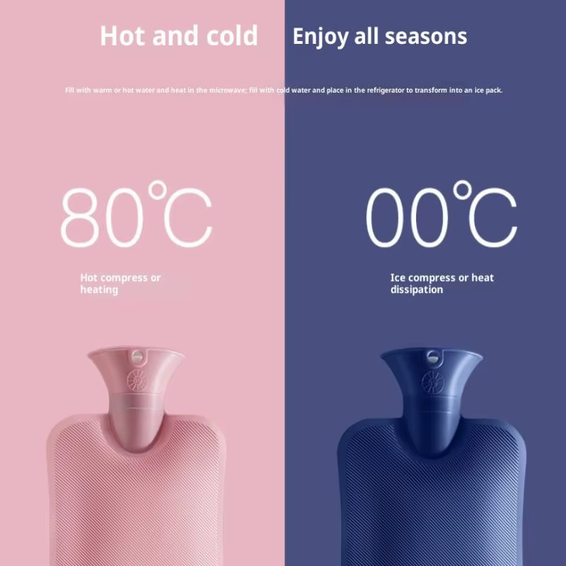 Sac de bouteilles d'eau chaude de 1000Ml, sac d'eau chaude pour femmes, ventre chaud, mains et pieds, garde au plus chaud, cadeau de noël