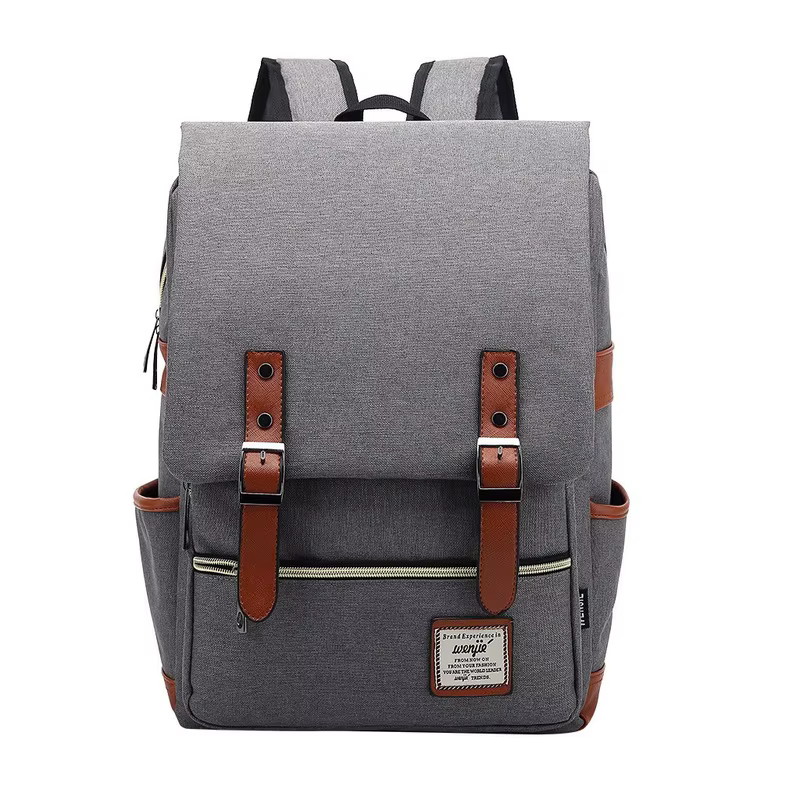 Sac à dos vintage pour ordinateur portable, sacs en toile pour femmes, sacs de voyage décontractés en toile pour hommes, sacs rétro décontractés, sacs d'école pour adolescents #
