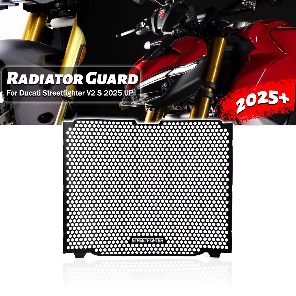 Pour Ducati Streetfighter V2 S (2025+) – Kit de protection de radiateur, accessoire moto, grille de protection de radiateur en aluminium CNC