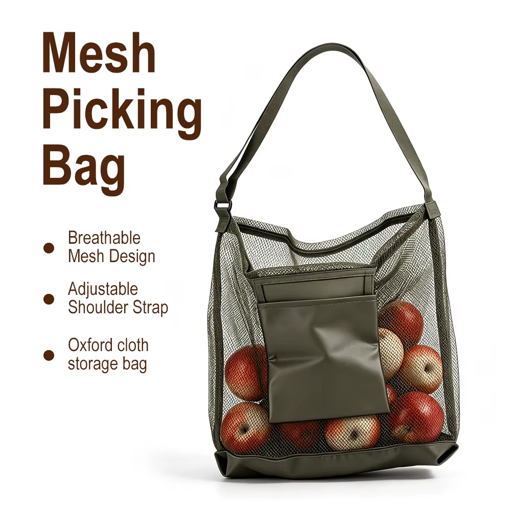 Sac de cueillette de champignons en maille