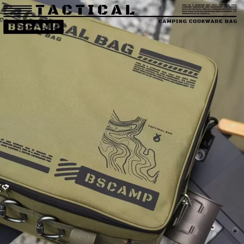 Boîte pliante isolée 42L - Sac de rangement tactique pour le camping - Ustensiles de pique-nique imperméables