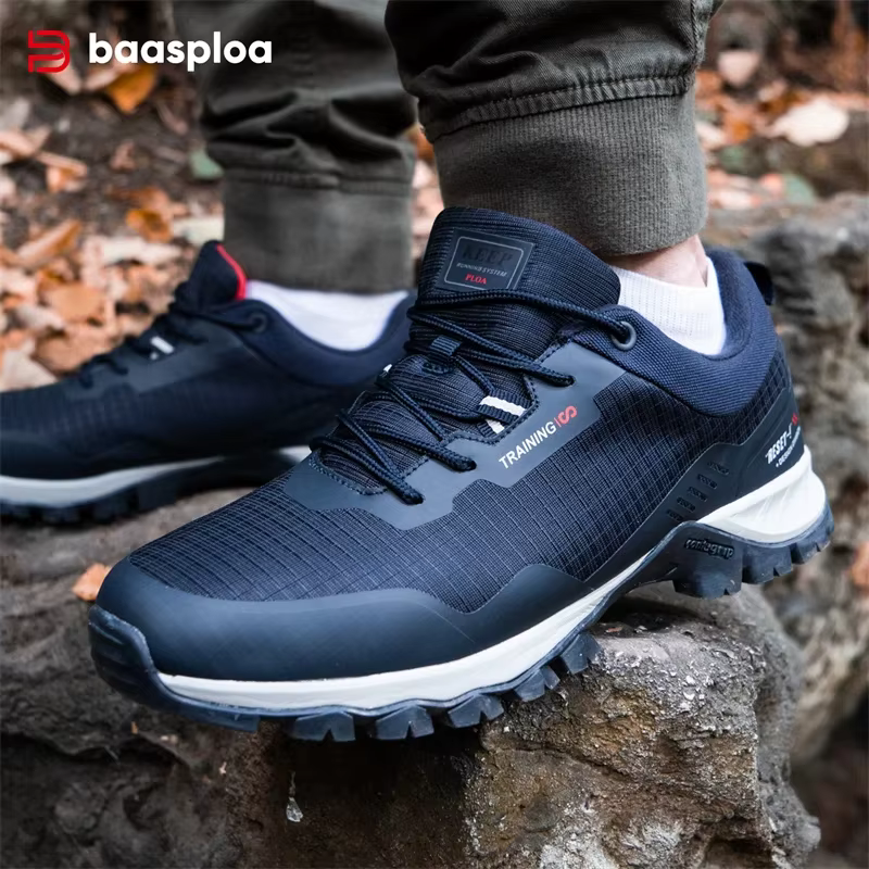 Baasploa-Chaussures de Randonnée Imperméables et Résistantes à l'Usure pour Homme