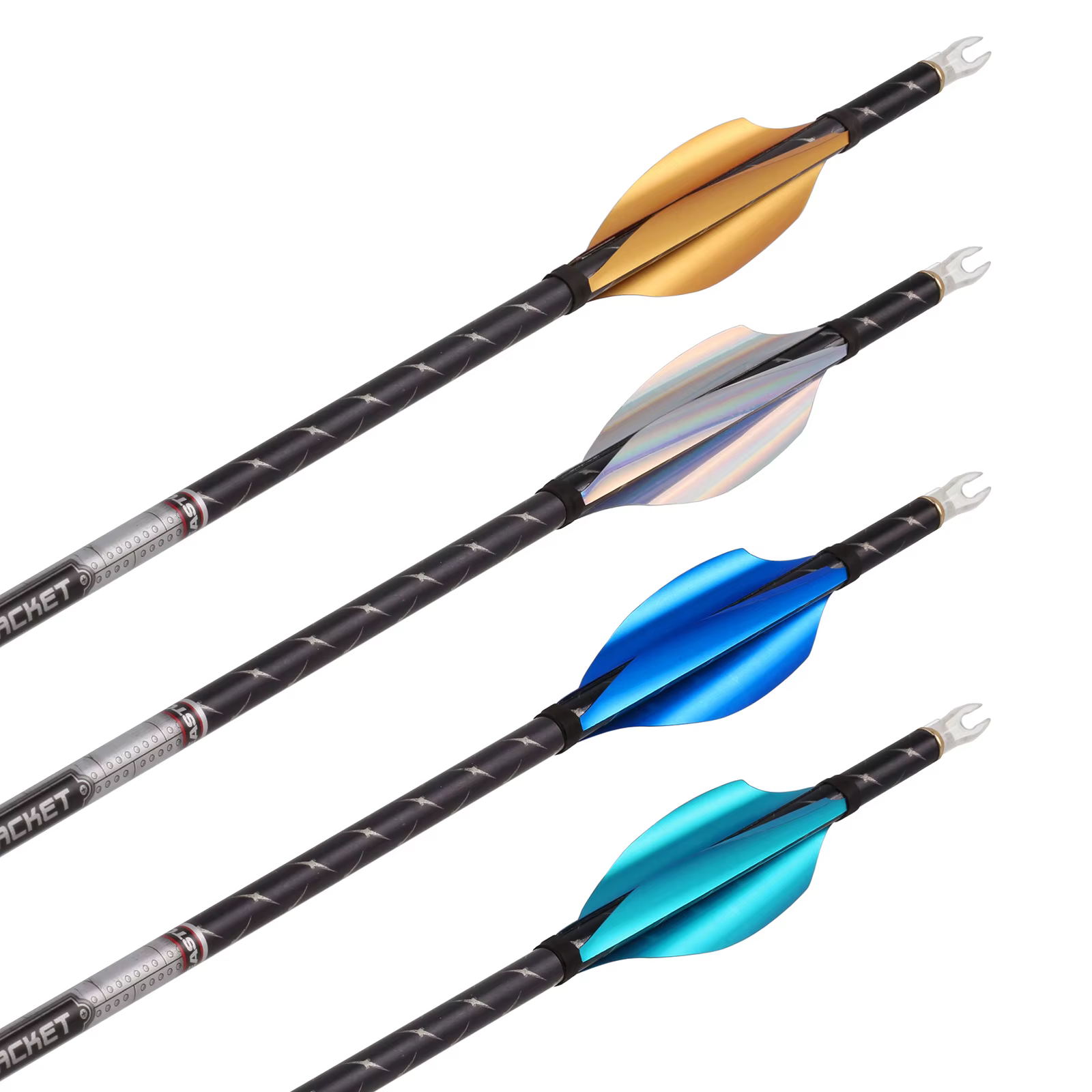 Bicaster Spin Vanes 3 pouces LH/RH Arrow Vanes Fletches - 60 pièces