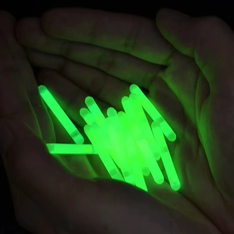 50 pièces luciole canne fluorescente lumière pêche