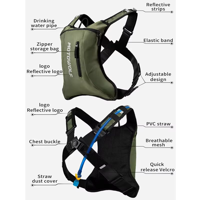 Sac à eau pour moto, sac d'hydratation pour vtt hors route