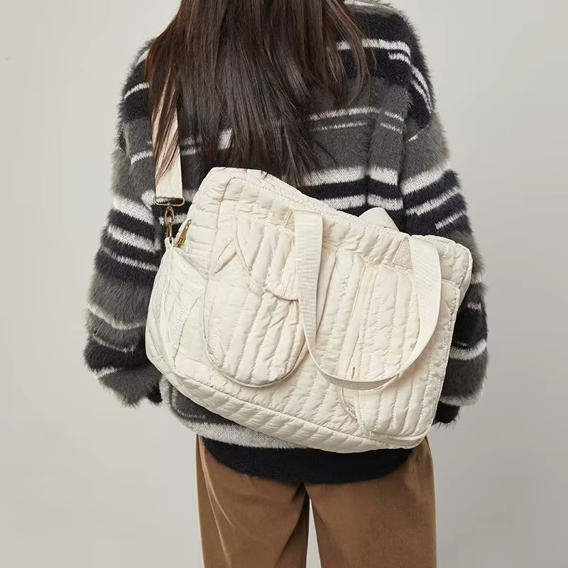 Sac à couches matelassé en coton pour bébé