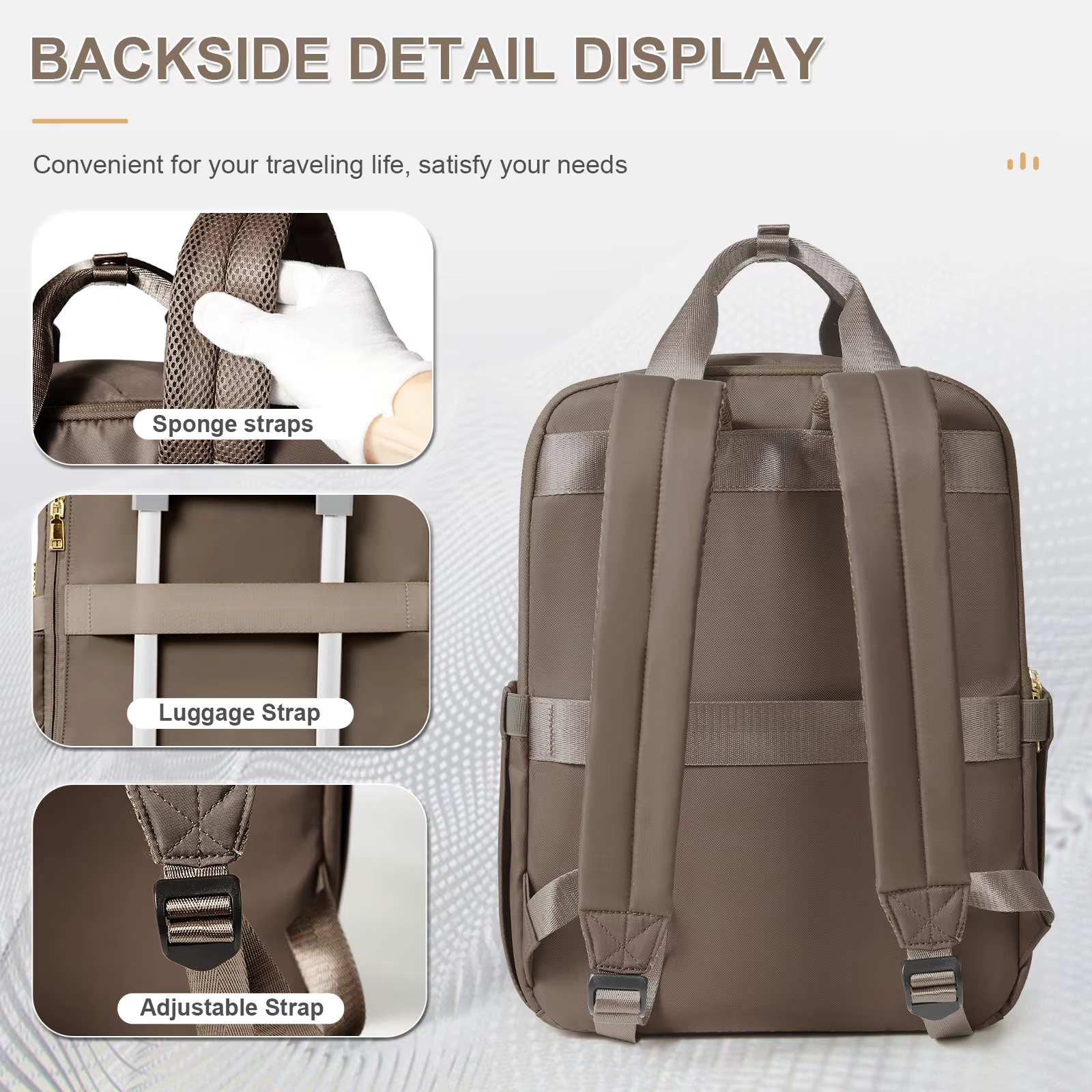 Sacs à dos de mode pour femmes pour le travail d'affaires universitaire, sac à dos de voyage sac à main élégant pour femme sac à dos de loisirs, sac à dos pour enseignant