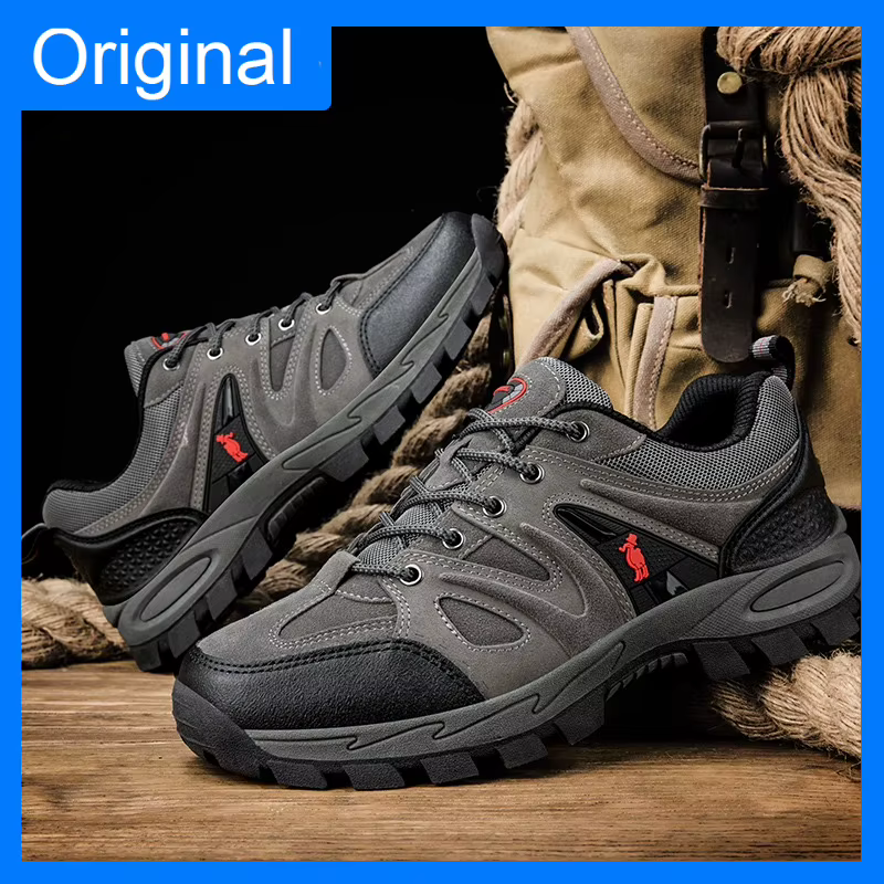 Chaussures de randonnée pour hommes en cuir suédé