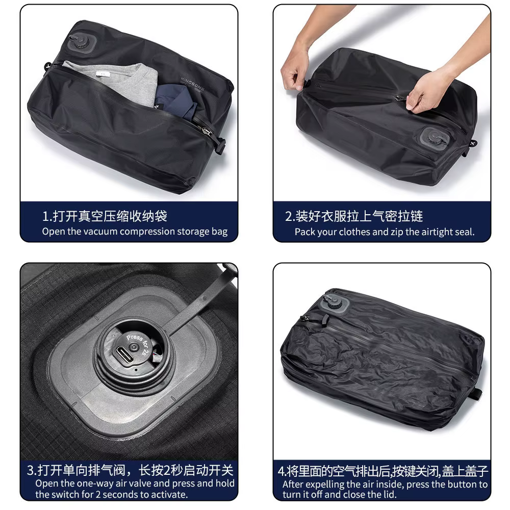 Sac de compression sous vide électrique automatique rechargeable