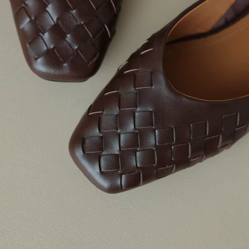 Blapunka-Chaussures en cuir véritable pour femmes