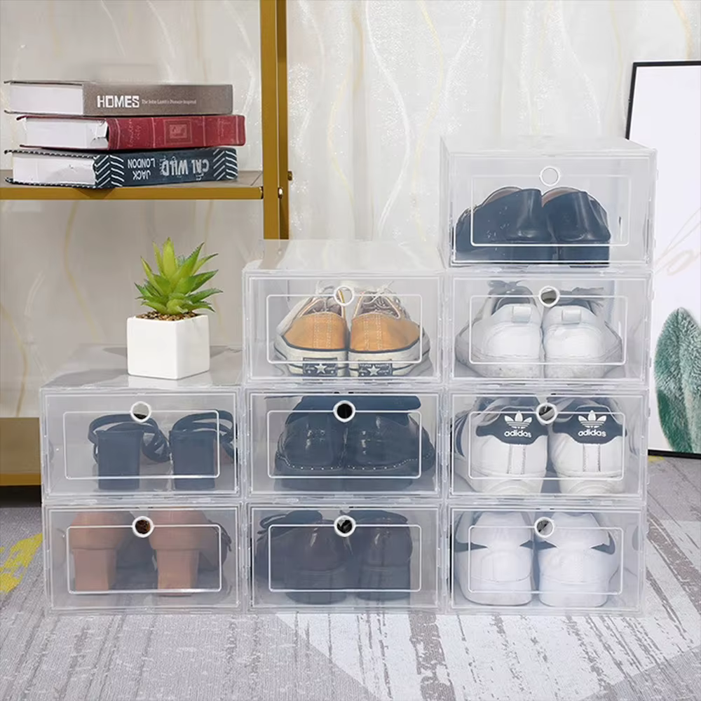 Boîte à chaussures transparente