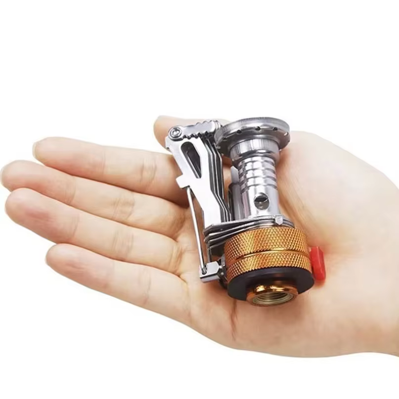 Réchaud à gaz portable pour camping, accessoires de camping, réchaud de pique-nique en alliage d'aluminium ultra-léger, four de survie pour extérieur