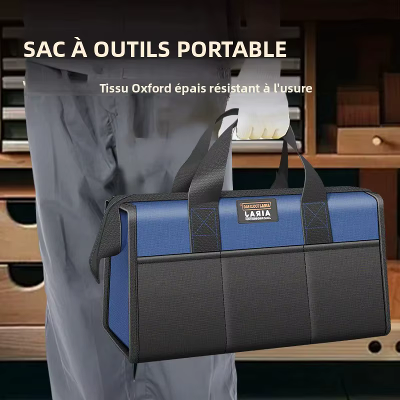 AIRAJ – sac à outils multifonctionnel, sac de rangement pour outils électriques, pour électriciens, imperméable, résistant à l'usure, sac à main de grande capacité