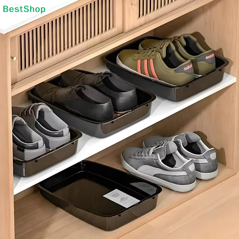 ♬ Boîte de rangement pour chaussures de voiture, organiseur de chaussures imperméable pour coffre de voiture, support portable pour chaussures pour l'intérieur de la voiture
