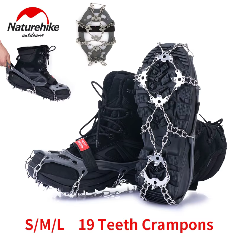 Naturehike Randonnée Crampons Anti Slip Escalade Neige Glace Microspikes