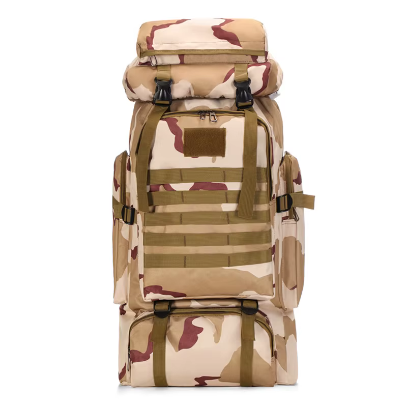 Sac à dos tactique camouflage imperméable de grande capacité 80L