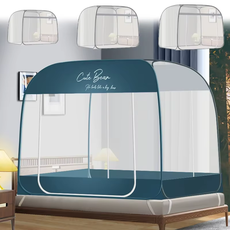 Moustiquaire instantanée pour lit double
