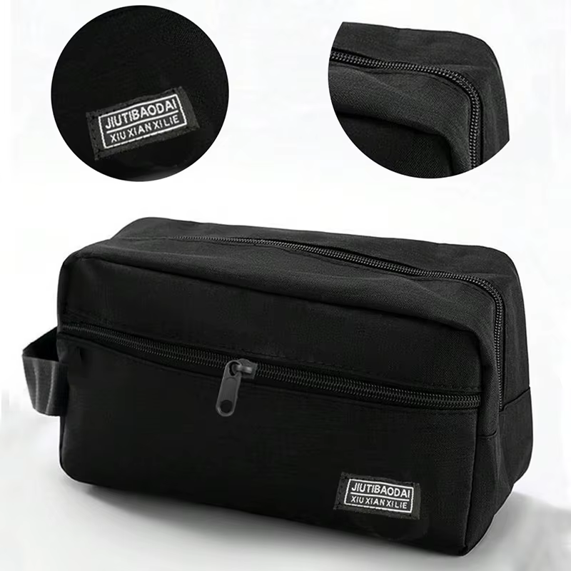 Trousse de toilette d'affaires pour hommes, organisateur de maquillage de voyage, pochette de rangement de grande capacité, design de mode durable, idéale pour un usage quotidien