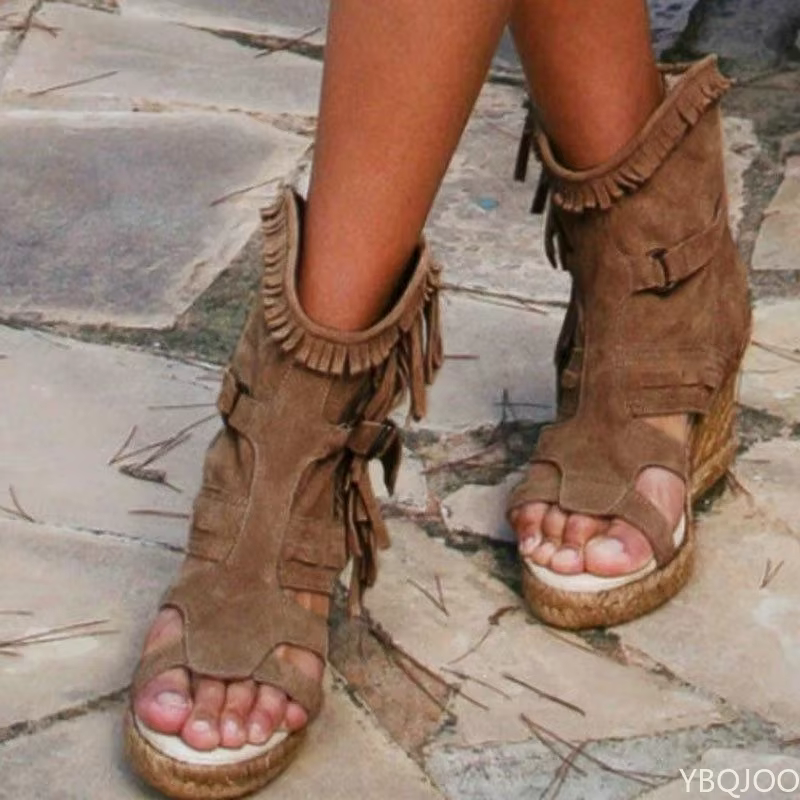 Sandales à semelle compensée pour femme