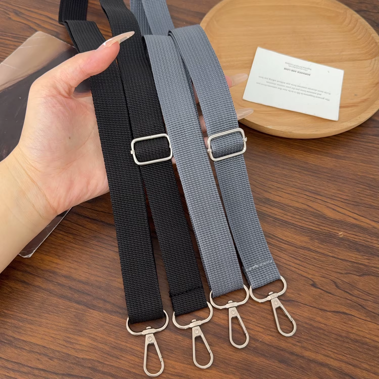 Sangle de sac à bandoulière de remplacement pour porte-documents pour hommes et femmes, sangle réglable noire, accessoires de sac, nouvelle collection 2025