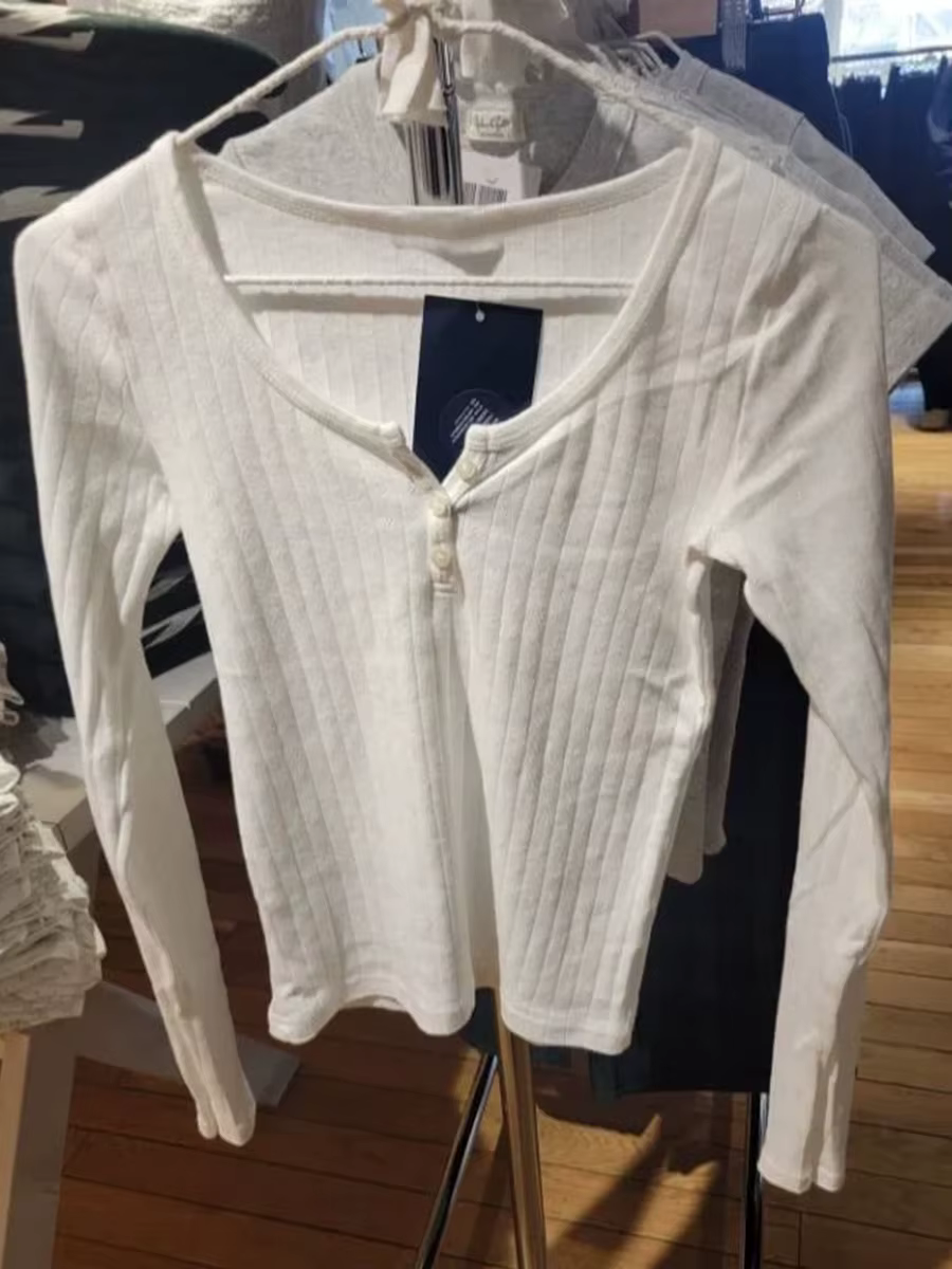Ensemble T-shirt et short blanc à manches longues pour femme, t-shirt Slim + short droit élastique, en coton, pyjama pour la maison, 2 pièces