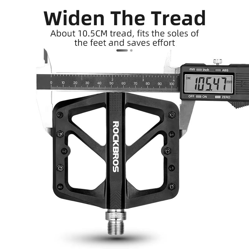 ROCKBROS pédales de vélo en Nylon DU portant ultra-léger montagne antidérapant pédales de vélo grand pied route vtt pédales accessoires de cyclisme