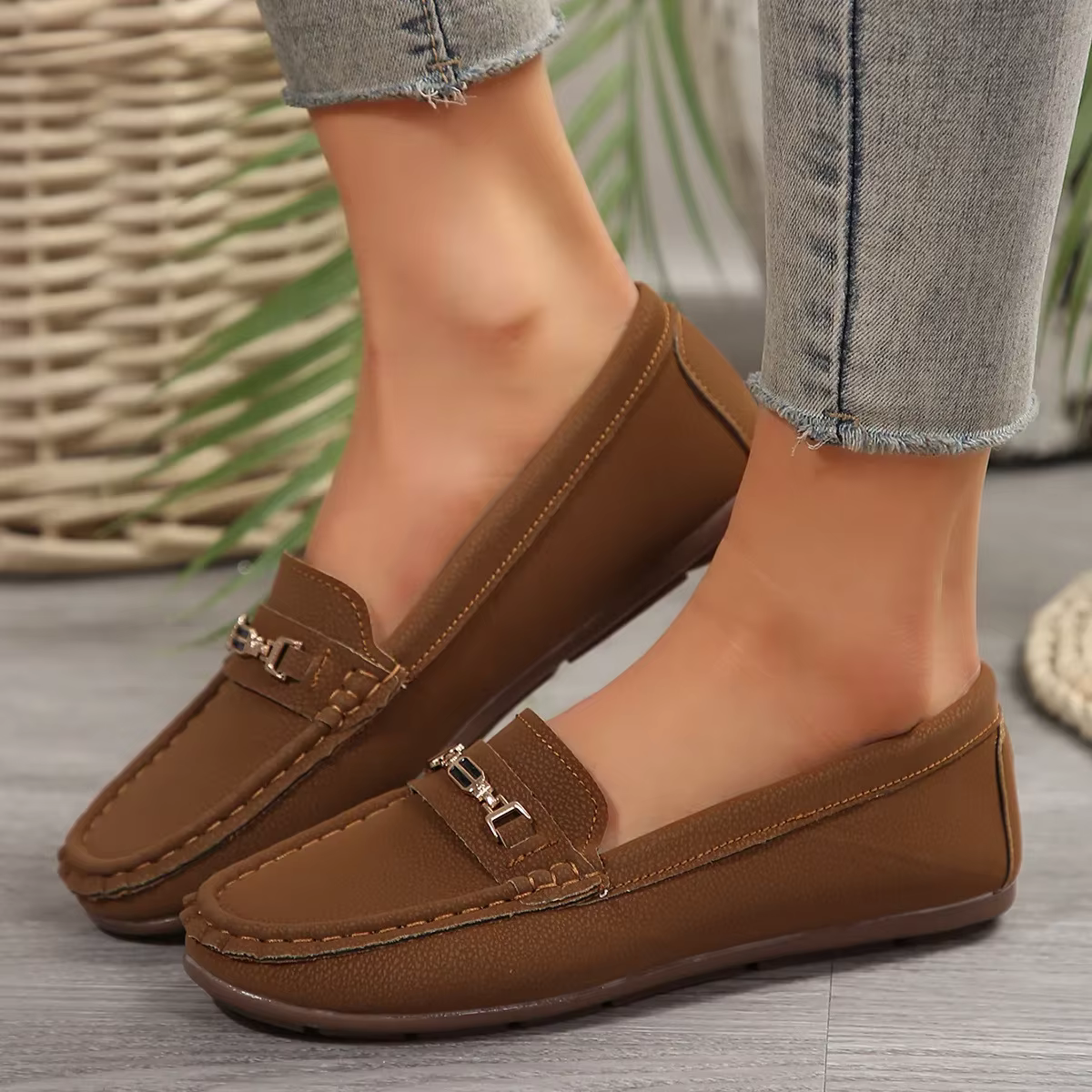 Chaussures confortables à semelle plate et souple pour femmes