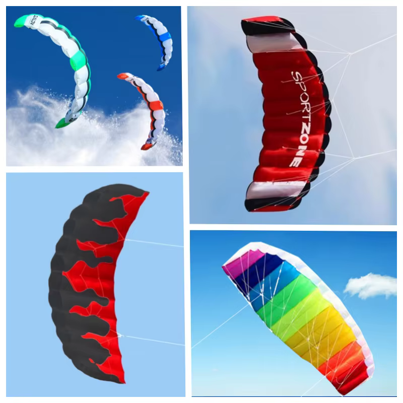 Nouveau cerf-volant de kitesurf parafoil à double ligne pour adultes, cerf-volant de freestyle, cerf-volant de sport, cerf-volant de plage, cerf-volant professionnel, série usine