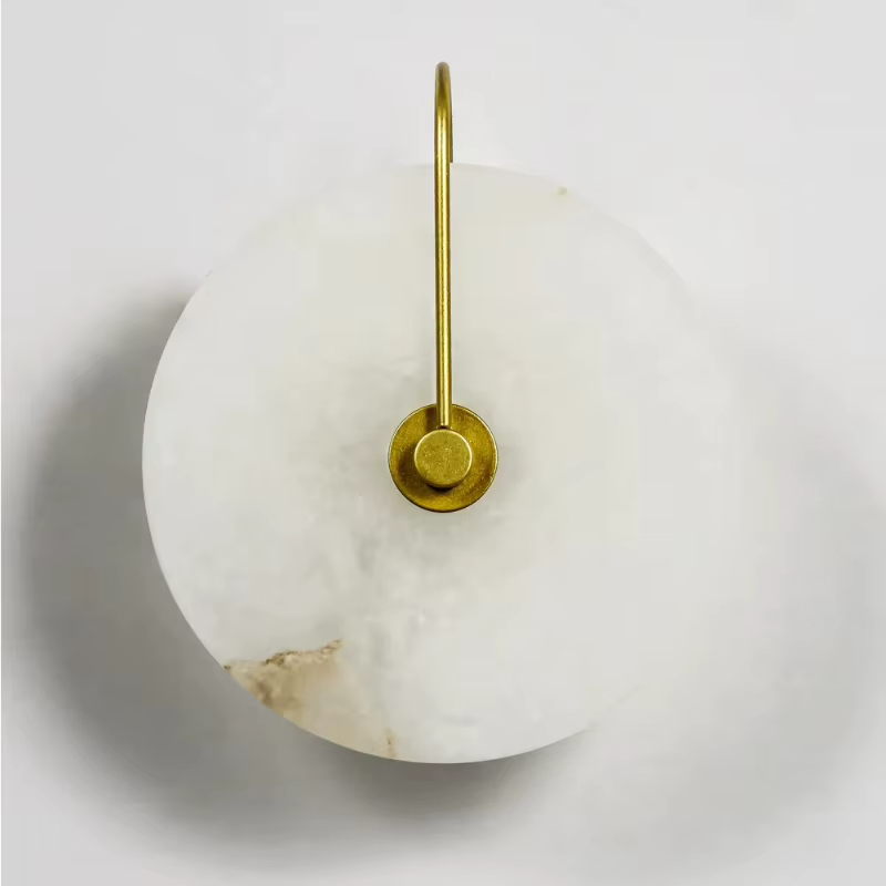Applique murale LED en pierre de marbre naturel espagnol, pour salon, couloir et décoration intérieure de la pièce